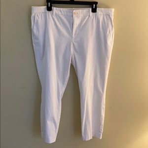 White cotton pants